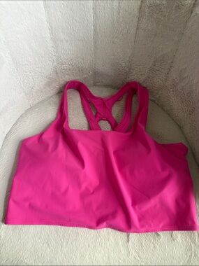 lululemon athletica Hot Pink Stash It Sports Bra B/C cup Size 14 **NWOT**